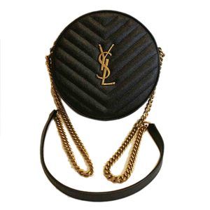 Saint Laurent YSL Vinyl Chain Shoulder Bag
